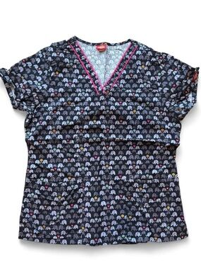 Elephant Dickies Scrub Top Size Med